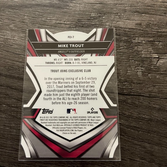 Mike Trout diecut baseball card - Picture 2 of 2